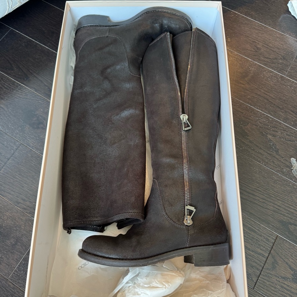 Jimmy Choo | Doreen Brown Tall Boots, 36.5